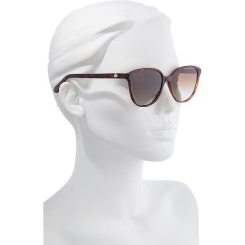 케이트스페이드 kate spade new york vienne 54mm polarized cat eye sunglasses_HVN / BROWN GRADIENT POLZ