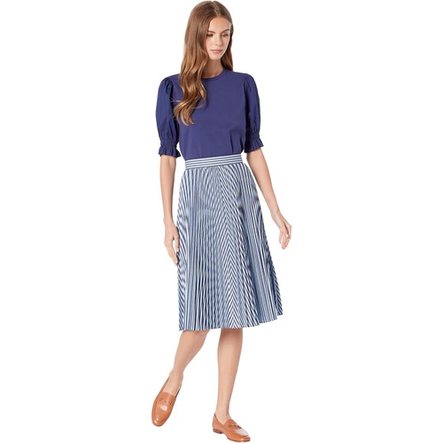 케이트스페이드 Kate Spade New York Pastry Stripe Pleated Skirt