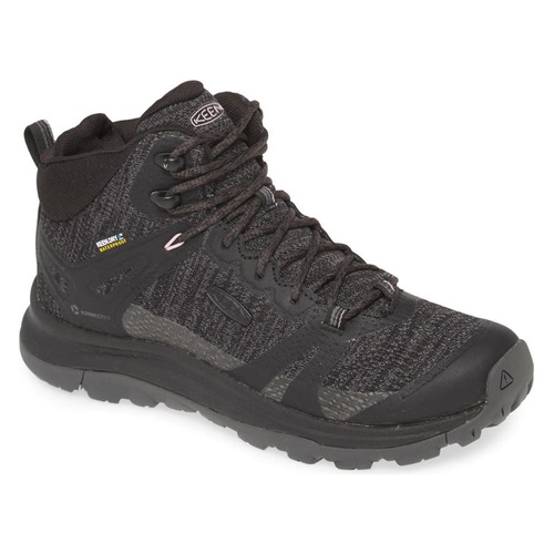 킨 KEEN Terradora II Waterproof Winter Hiking Boot_BLACK/ MAGNET FAUX LEATHER