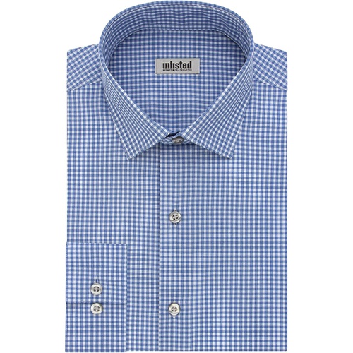  Unlisted by Kenneth Cole Mens Dress Shirt Slim Fit Checks and Stripes (Patterned)