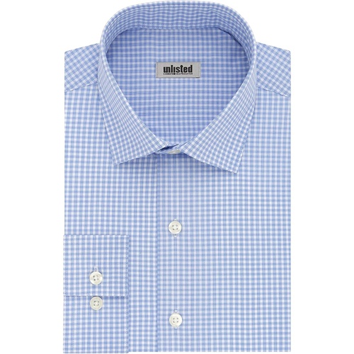  Unlisted by Kenneth Cole Mens Dress Shirt Slim Fit Checks and Stripes (Patterned)
