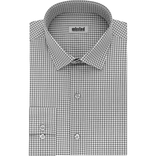  Unlisted by Kenneth Cole Mens Dress Shirt Slim Fit Checks and Stripes (Patterned)