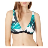 Kenneth Cole Womens Standard Wide Band Triange Bra Bikini Swimsuit Top