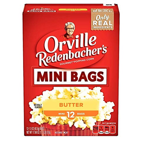  Kid stuff Orville Redenbacher’s Microwave Popcorn Mini Bags (1.5 oz) Butter, 12 count