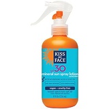 Kiss My Face Mineral Sun Spray Sunscreen Lotion SPF 30 Sunblock, 8 oz