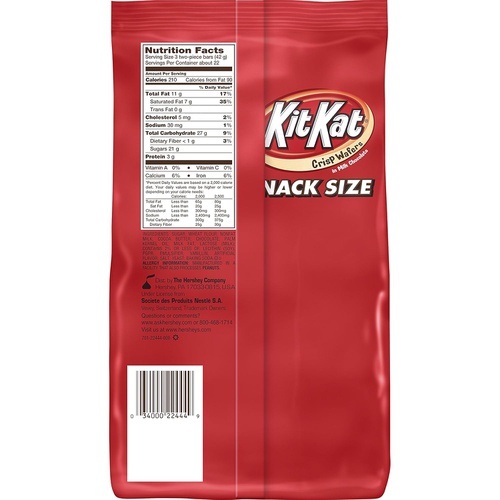  KIT KAT Snack sized Milk Chocolate Candy Bars, 66 Pieces