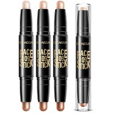 Kitmate Contour and Highlighters Stick,Contour Stick,Concealer Contour, Highlighters Stick,Double-Head Make up Concealer Contouring Cream Set Face Highlighters Sticks