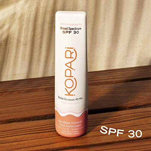  Kopari Sundaze Mineral Face Sunscreen Lotion SPF 30 | Fragrance Free Zinc Oxide Mineral-Based Daily Sunscreen with Hyaluronic Acid and Coconut Water