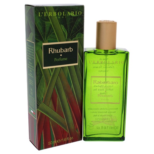  LErbolario - Rhubarb - Perfume Spray for Men & Women - Aromatic, Woody Scent - Bittersweet, Herbaceous Aroma - Dermatologically Tested - Cruelty Free, 1.6 oz