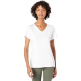 L.L.Bean Pima Tops Shaped V-Neck Short Sleeve Tee