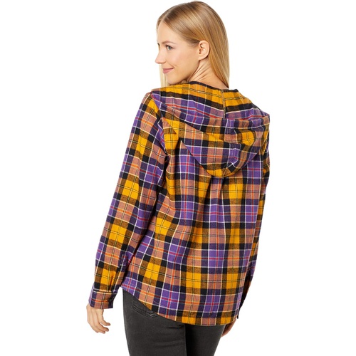  L.L.Bean Scotch Plaid Flannel Relaxed Fit Hoodie