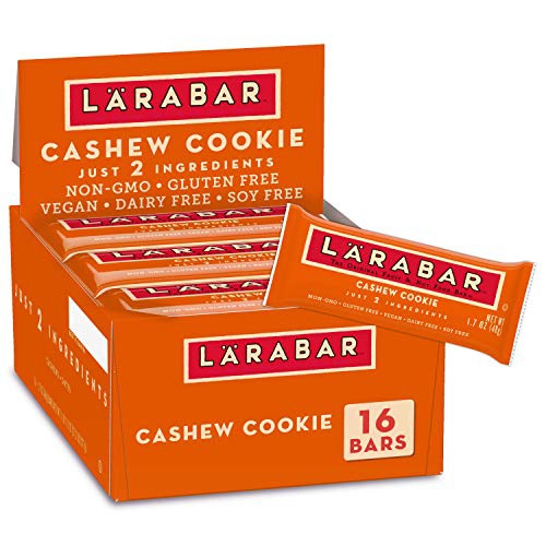  LAERABAR Larabar Fruit and Nut Bar, Cashew Cookie, Gluten Free, 16 ct, 27.2 oz