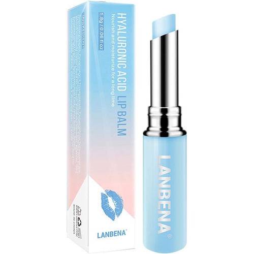  LANBENA Hyaluronic Acid Lip Balm Moisturizing Lips Reduce Fine Lines Relieve Dryness Long-Lasting Protection Nourishing Lip Care (1.8g / 0.06 fl oz)