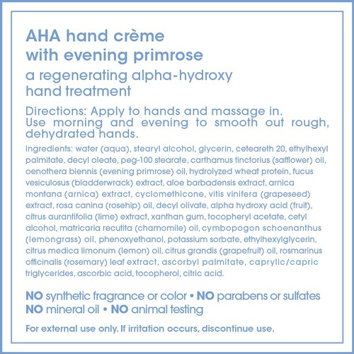  LATHER AHA Hand Creme with Evening Primrose, 2 Ounce Tube (2 Pack) Gentle, Moisturizing Exfoliant Hand Cream with Fruit Derived Alpha Hydroxy Acid