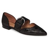 Linea Paolo Dean Pointy Toe Flat_BLACK/ SILVER NAPPA LEATHER