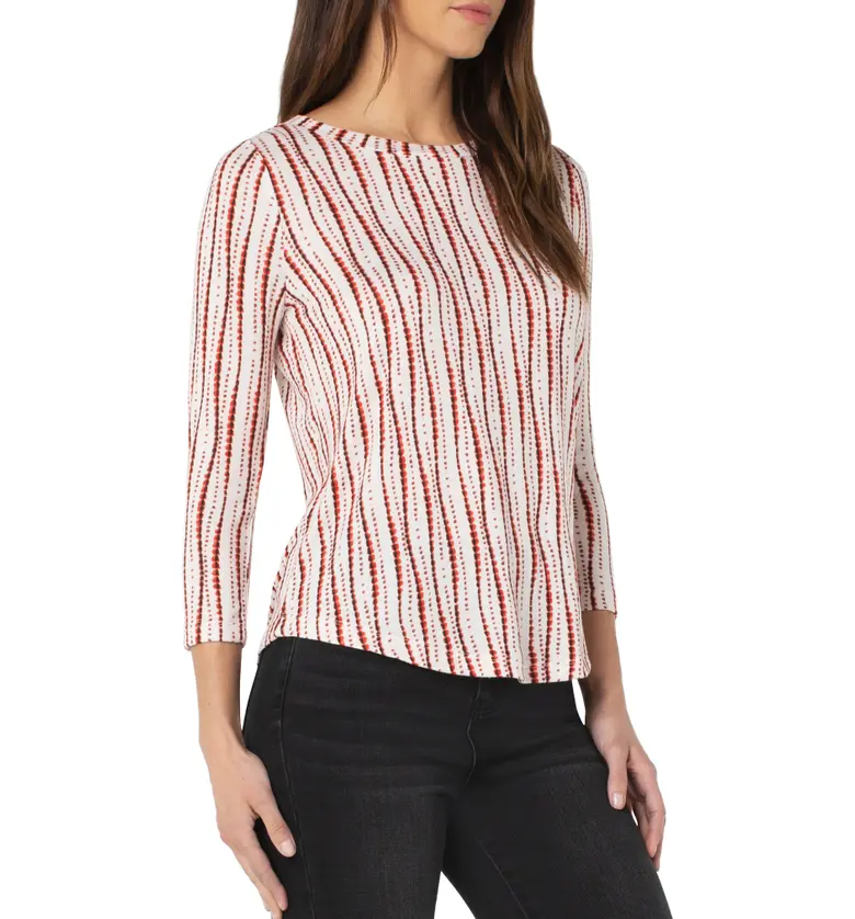  Liverpool Los Angeles Liverpool Los Angles Shibori Stripe Knit Top_SHIBORI STREET PRINT