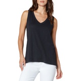 Liverpool Los Angeles V-Neck Cotton & Modal Tank_BLACK