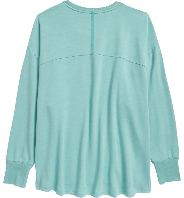  LLBEAN L.L.Bean SoftFlex Sweatshirt_OCEAN TEAL