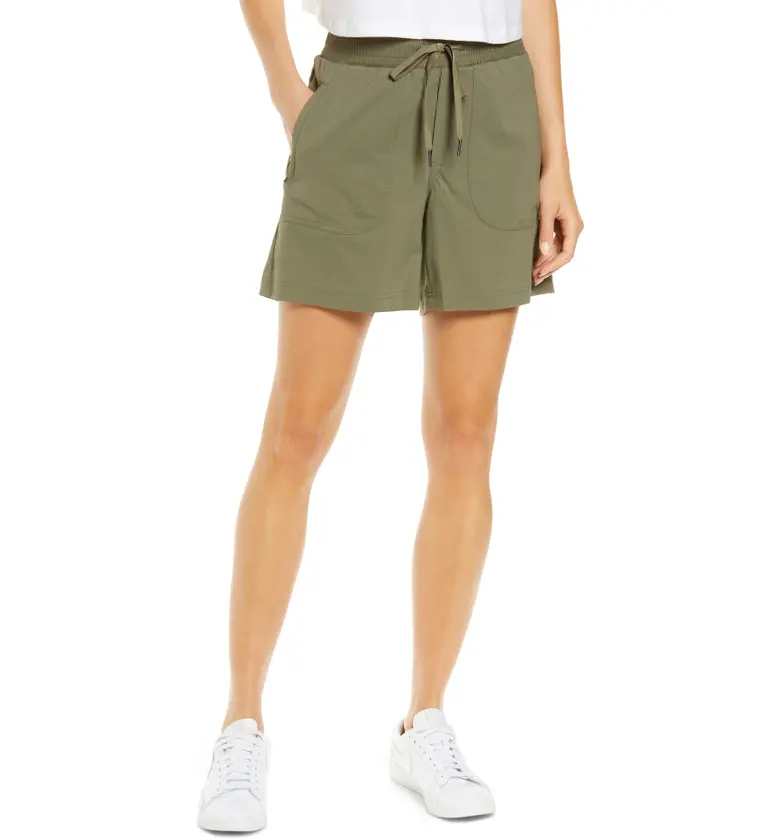 LLBEAN L.L.Bean Womens Vista Ripstop Camp Shorts_DUSTY OLIVE