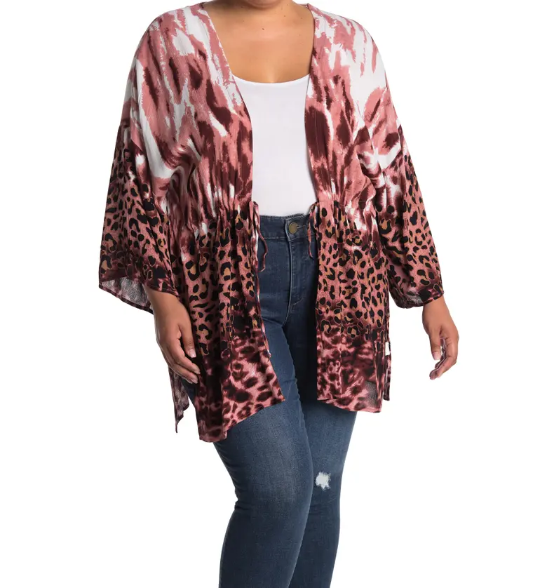 Lovestitch Animal Print Caftan_SIENNA/BLACK