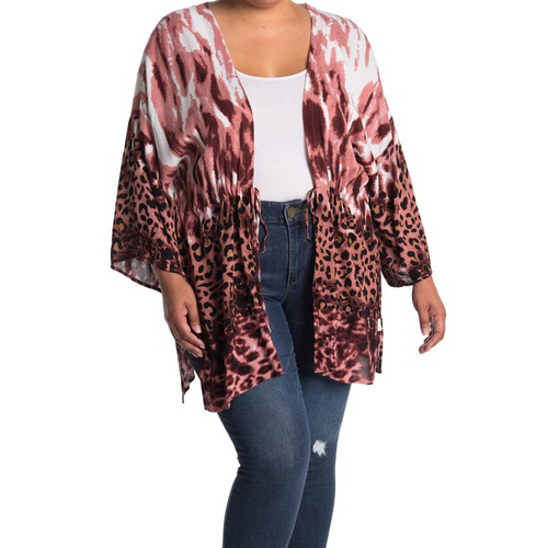  Lovestitch Animal Print Caftan_SIENNA/BLACK