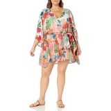 La Blanca Womens Belted Caftan Swimsuit Cover Up