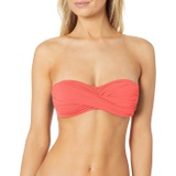 La Blanca Womens Island Goddess Bandeau Bikini Swimsuit Top