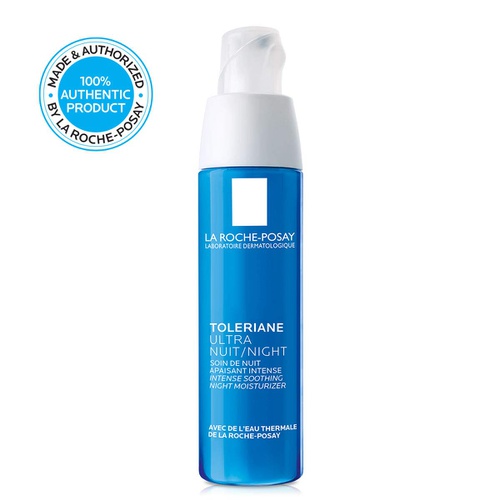  La Roche-Posay Toleriane Ultra Night Cream for Face Intense Soothing Moisturizer, Allergy Tested, 1.35 Fl oz.