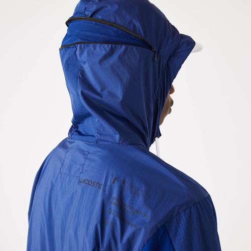 라코스테 Lacoste Mens SPORT Packable Nylon Zip Jacket