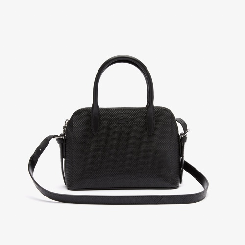 라코스테 Lacoste Womens Chantaco Pique Leather Top Handle Bag