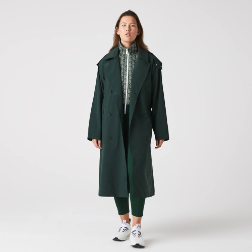 라코스테 Lacoste Womens Oversized Trench Coat