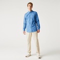 Lacoste Menu2019s Regular Fit Cotton Blend Poplin Shirt