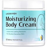 Body Cream for Skin Moisturize, Anti-aging, Instant Moisturize Body Butter with Hyaluronic Acid, Jojoba Oil, Shea Butter, Lagunamoon, 500ml/16.9 oz