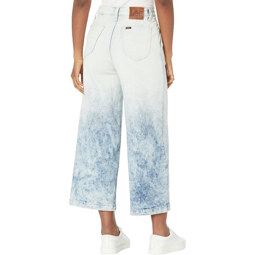  Lee High-Rise Gathered Wide Leg Crop