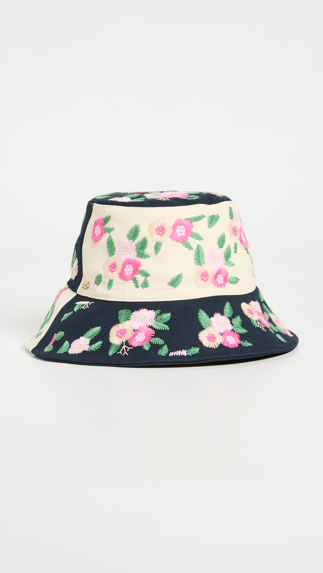 Lele Sadoughi Floral Embroidered Bucket Hat