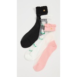 Lele Sadoughi Set of 3 Spring Fling Socks