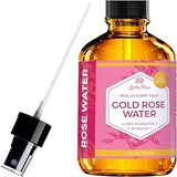 24 Karat Gold Rose Water Toner by Leven Rose Organic Natural Moroccan 24K Rosewater Toner 4 oz