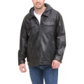 Levis Mens Faux Leather Trucker Hoody with Sherpa Lining (Regular and Big and Tall Sizes)