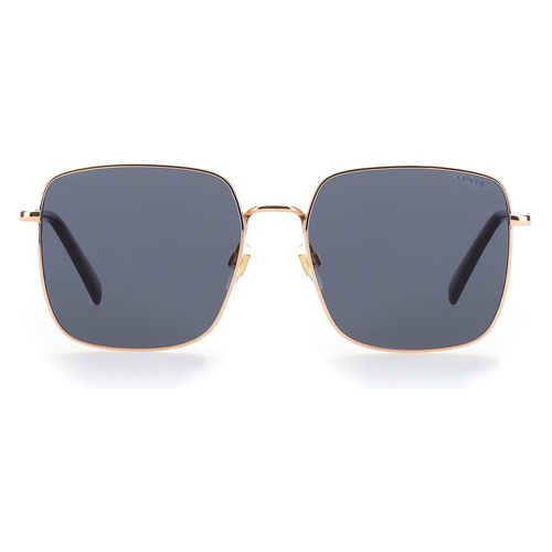 리바이스 Levis 56mm Square Sunglasses_GOLD COPPER/ GREY