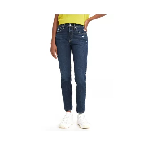 리바이스 Womens 501 Button Fly Skinny Jeans