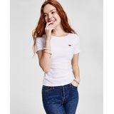 Womens Slim Fit Honey Ribbed Logo T-Shirt