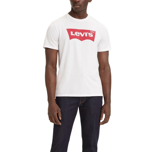 리바이스 Mens Graphic Logo Batwing Short Sleeve T-shirt