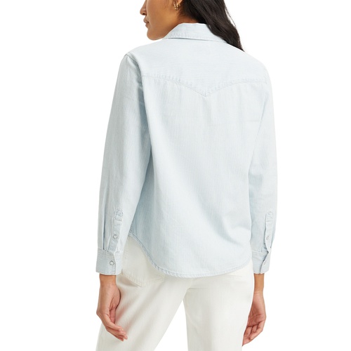 리바이스 Womens The Ultimate Western Cotton Denim Shirt