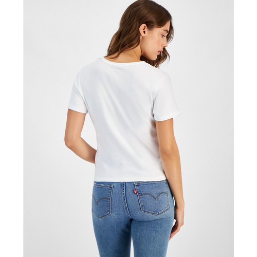 리바이스 Womens Graphic Rickie Cotton Short-Sleeve T-Shirt