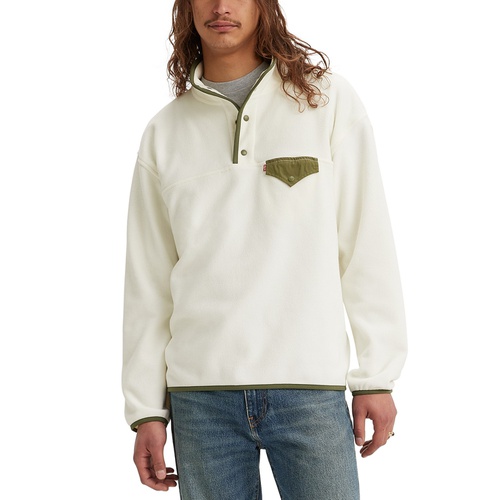 리바이스 Mens Barstow Relaxed-Fit Fleece Sweatshirt