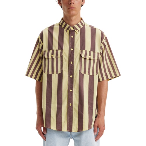리바이스 Mens Woven Skate Stripe Shirt