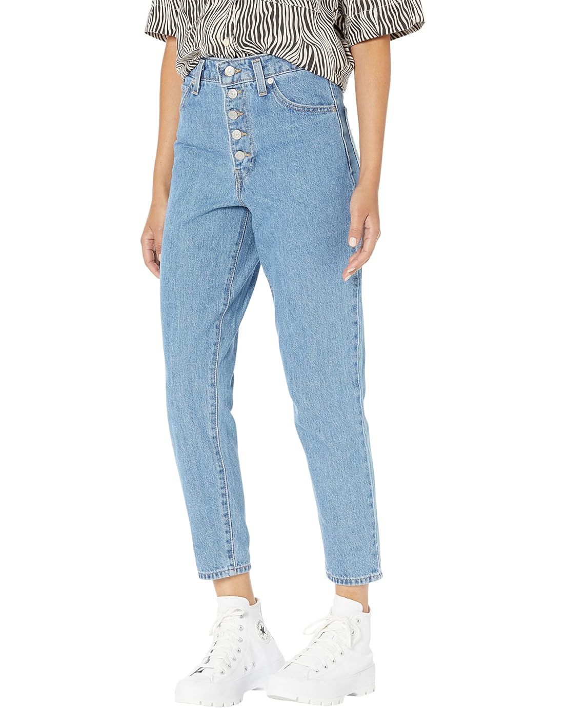 리바이스 Levis Womens Notch High-Waisted Mom Jeans