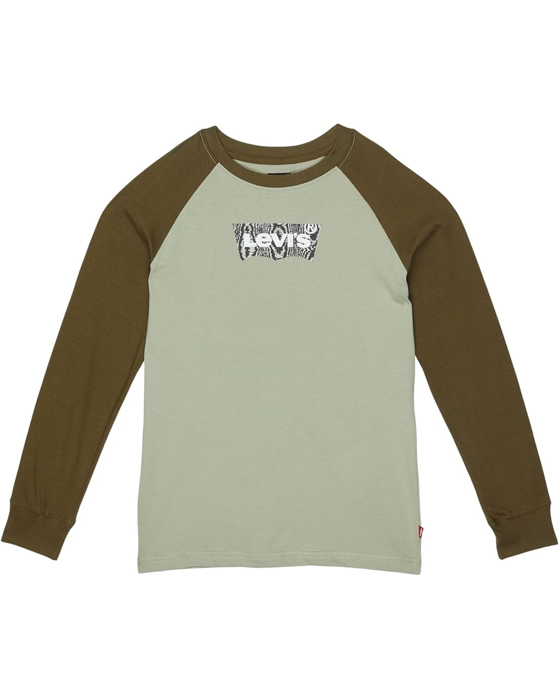 리바이스 Levis Kids Long Sleeve Baseball T-Shirt (Big Kids)