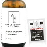 Life Essentials Skin Care Peptide Complex Serum For Face - Collagen Serum Skin Repair with Powerful Anti Aging Properties - Refines Wrinkles and Restores Elasticity with Hyaluronic Acid, Aloe Vera, Jo