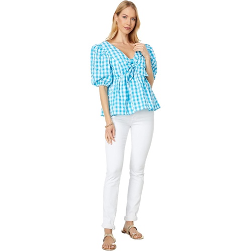  Lilly Pulitzer Sarafina Short Sleeve Gingham